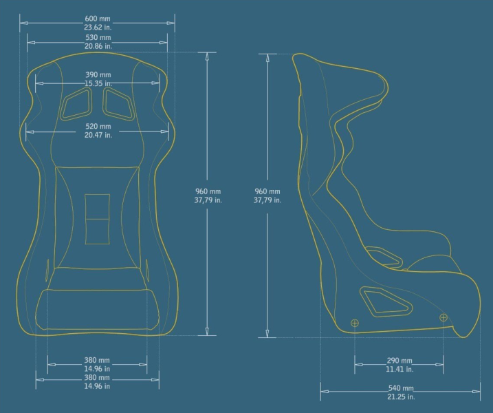 Preview: Force2Motion Rennsitz Racer Black-Velours