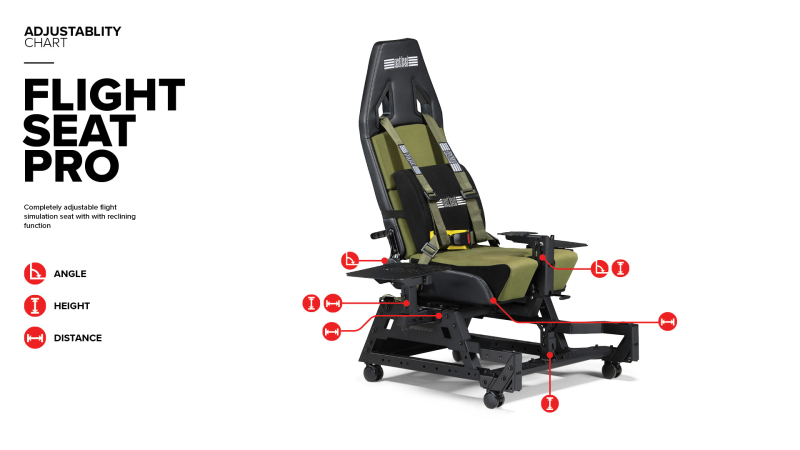 Next Level Racing Flight Seat Pro Boeing Military Edition